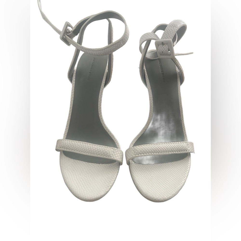 Alexander Wang EUC Elegant White Ankle Strap Sandals
